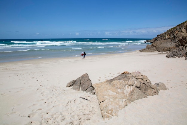 Rostro Beach, Finisterre, Costa de la Muerte, Galicië, Spanje