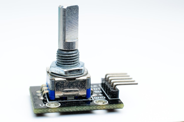 Rotary Encoder Module for Arduino Projects. KY040 module, encoder sensor, electronics component