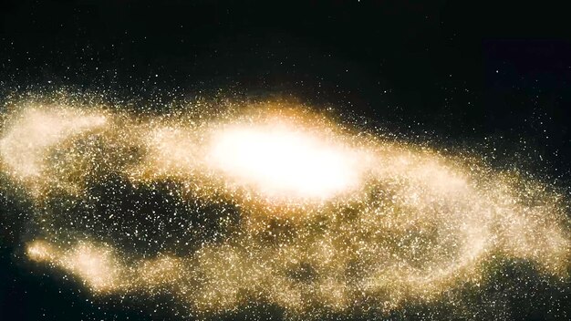 사진 별과 성운이 있는 우주의 은하계를 회전하는 나선형 은하 심우주 탐사 애니메이션