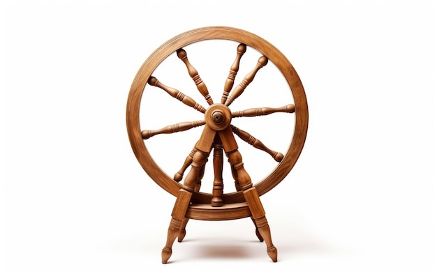 Foto roterend wiel op witte achtergrond