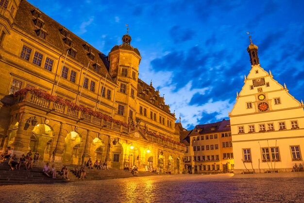 The Rothenburg ob der Tauber a town in Bavaria, Germany