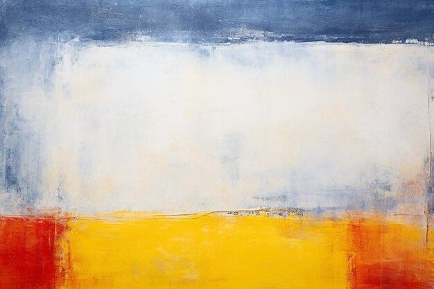 Rothko's blue white yellow red art