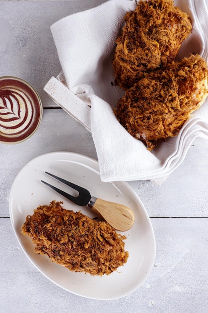 Roti Abon of Meat Floss Zoet Broodbroodje