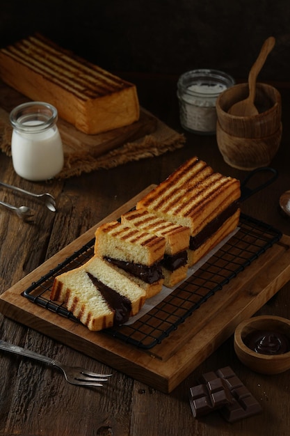 Photo roti bakar bandung indonesian street food