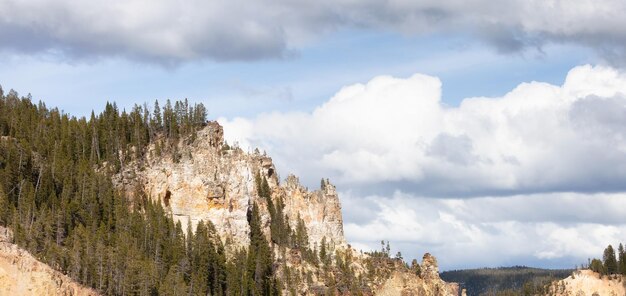 Rotsachtige canyon in het Amerikaanse landschap Grand Canyon van de Yellowstone