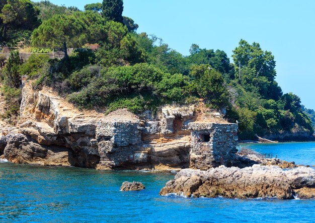 Rotsachtige zeekust Portovenere Italië