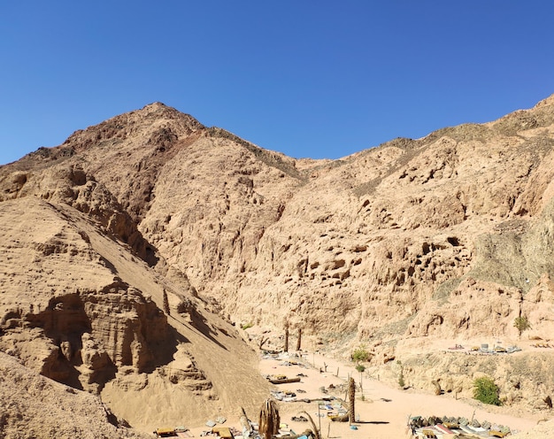 Rotsen en bergen in de Sinaï-woestijn