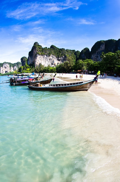 Rotsen en zee in krabi thsiland