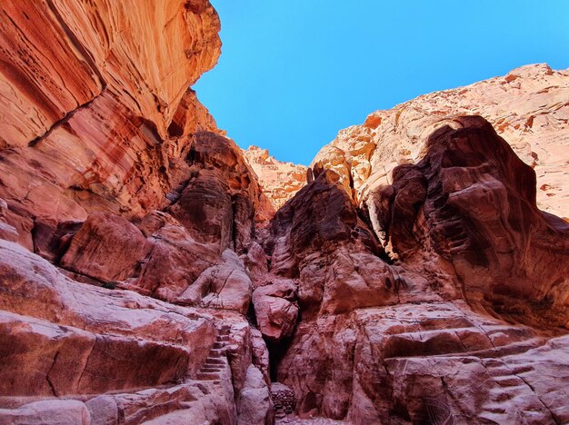 Rotsformatie in Petra Jordan