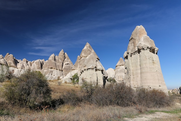 Rotsformaties in Love Valley Cappadocië Nevsehir Turkije