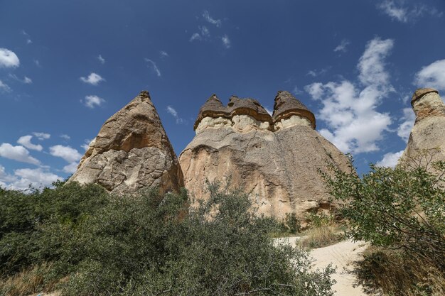 Rotsformaties in Pasabag Monks Valley Cappadocië Nevsehir Turkije