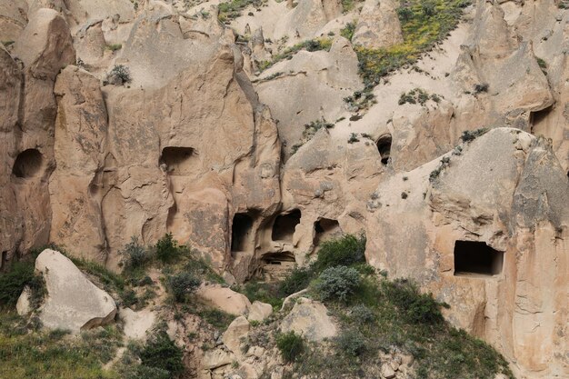 Rotsformaties in Zelve Valley Cappadocië