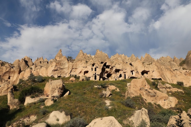 Rotsformaties in Zelve Valley Cappadocië