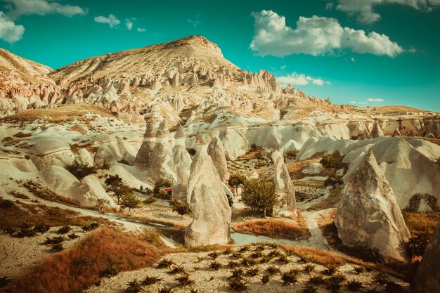 Foto rotsformaties van cappadocië in centraal anatolië turkije