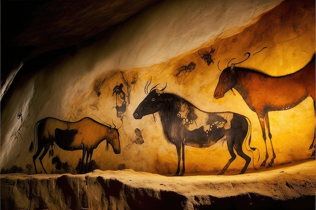 Rotsschilderingen prehistorisch bewijs in de oudheid