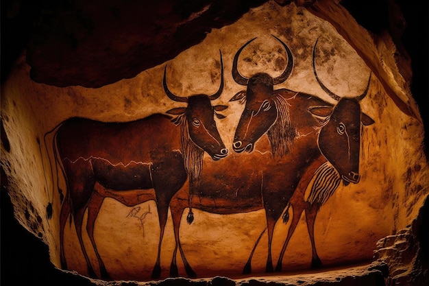 Rotsschilderingen prehistorisch bewijs in de oudheid