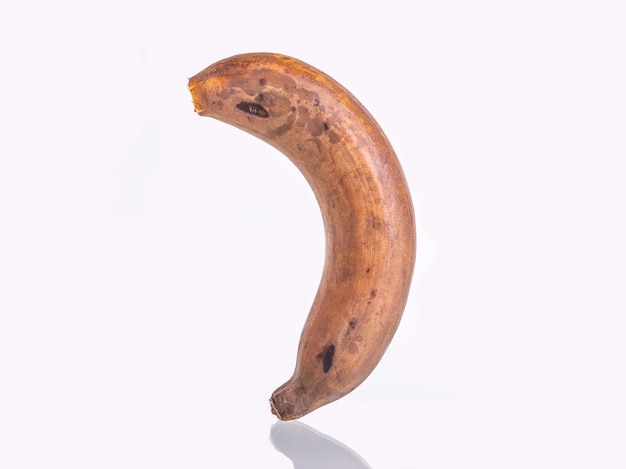 Rotten banana isolated