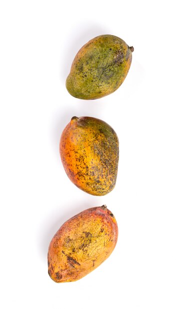 Mango Fruits Ripen And Rotten On A White Background Stock Photo - Download  Image Now - iStock