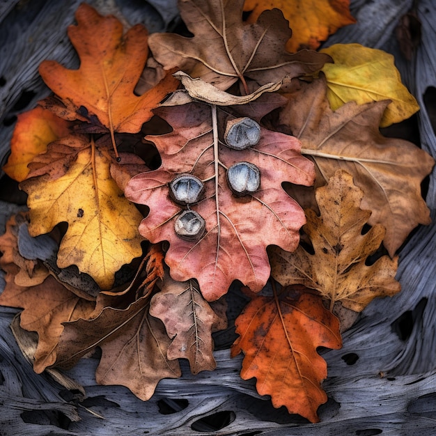 Rottende herfstbladeren