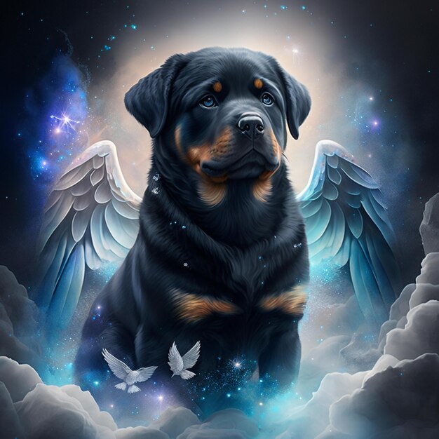 Photo rottweiler beauty