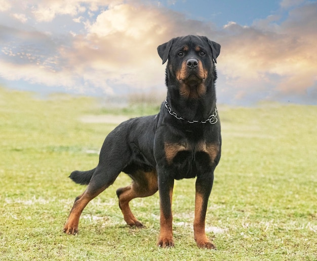 rottweiler in de natuur