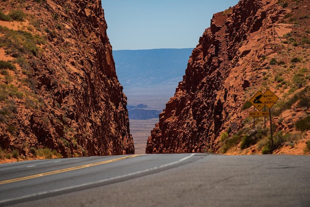 Roud of the Mojave Desert near Route 66