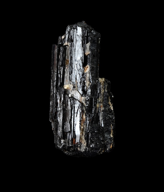 Rough black tourmaline