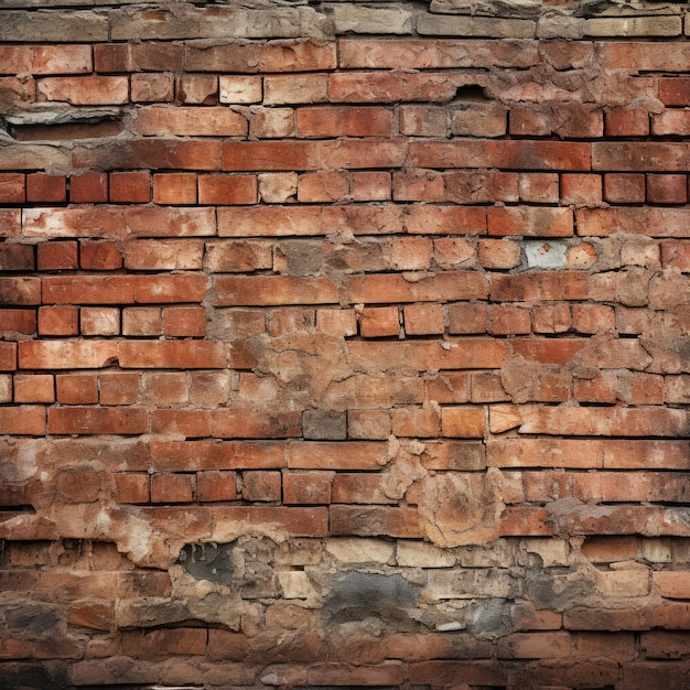 Rough Bricks in a Weathered Wall