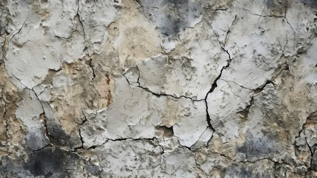 Rough and Cracked Stone Structure A Vintage Background for Retro Style generated by AI