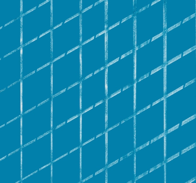 Rough Grid Pattern on Blue Background