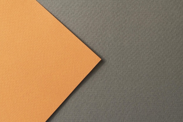 Rough kraft paper background paper texture black orange colors Mockup with copy space for text