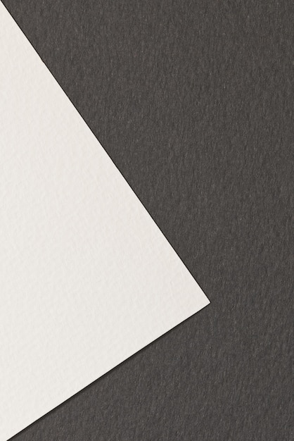 Фото Грубая крафт-бумага фон текстура бумаги черный белый цвет макет с копией пространства для текста