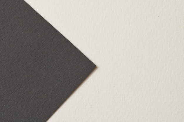 거친 크래프트 종이 배경 종이 질감 검정 흰색 색상 텍스트 복사 공간이 있는 모형