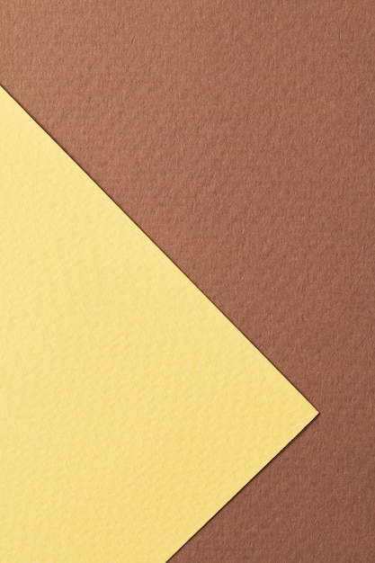 Rough kraft paper background paper texture brown yellow colors Mockup with copy space for text