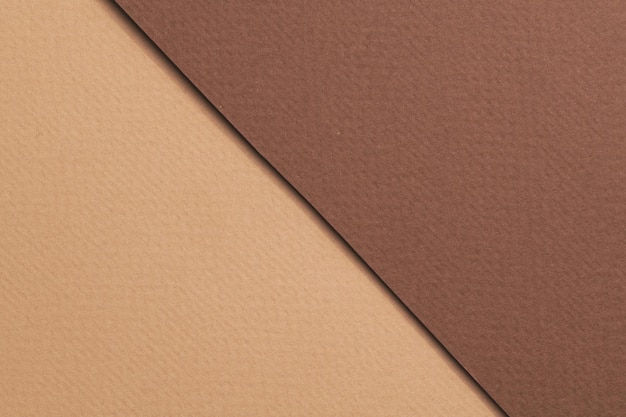 Rough kraft paper background paper texture different shades of brown Mockup with copy space for text