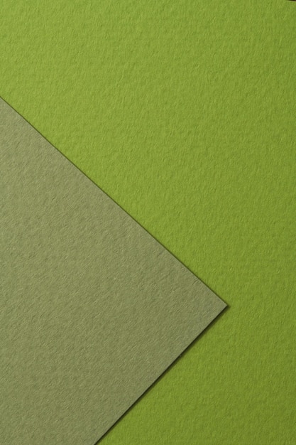 Photo rough kraft paper background paper texture different shades of green mockup with copy space for text