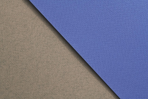 Rough kraft paper background paper texture gray blue colors Mockup with copy space for text