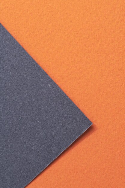 Rough kraft paper background paper texture orange blue colors Mockup with copy space for text