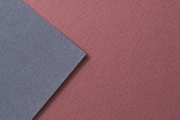 Photo rough kraft paper background paper texture red burgundy blue colors mockup with copy space for textxa