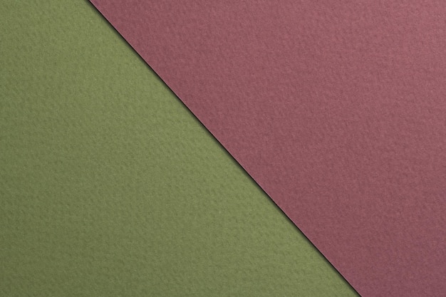 Photo rough kraft paper background paper texture red burgundy green colors mockup with copy space for textxa