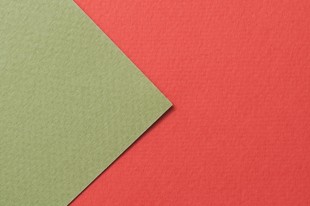 Rough kraft paper background paper texture red green colors Mockup with copy space for text