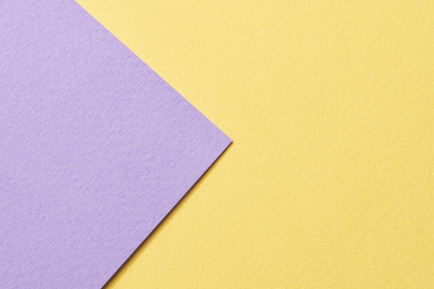 Rough kraft paper background paper texture yellow lilac colors mockup with copy space for text