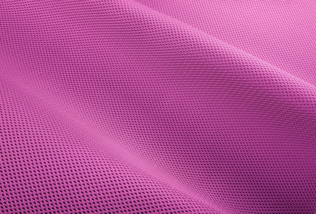 Foto testo di tessuto rosa grezzo tessuto a maglia di cotone moderno impermeabile materiali flessibili per il controllo della temperatura tessuto multifunzionale intelligente close-up selettiva non si strappa