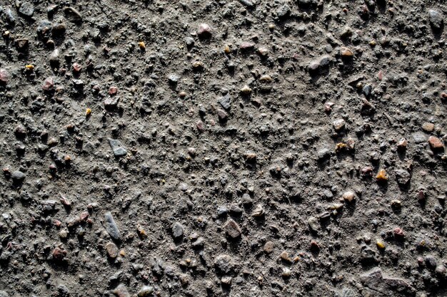 Rough surface of small stones