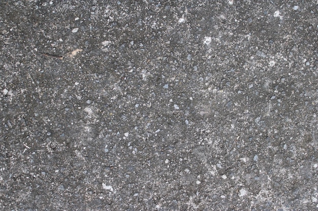 Rough texture of the ground on the road