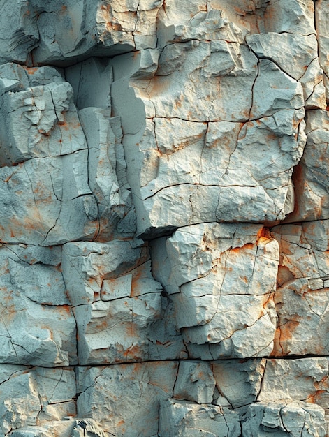 Photo rough texture of a limestone cliff