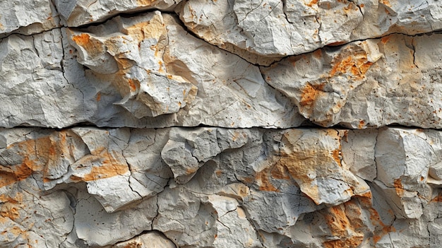 Photo rough texture of a limestone cliff