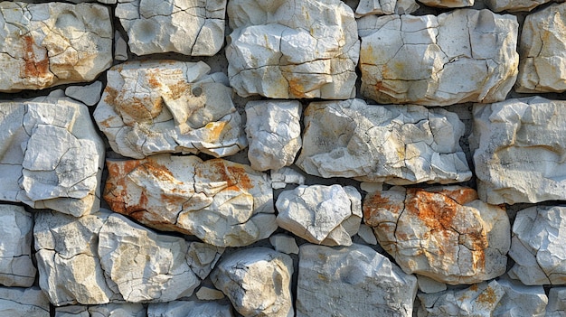 Rough texture of a limestone cliff