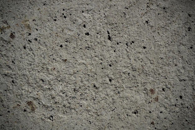 The rough texture of porous concrete in detail