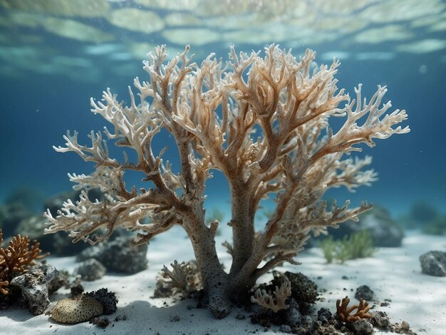 Rough texture of a staghorn coral